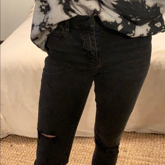 Faded/washed black fringe jeans - Picture 6 of 6